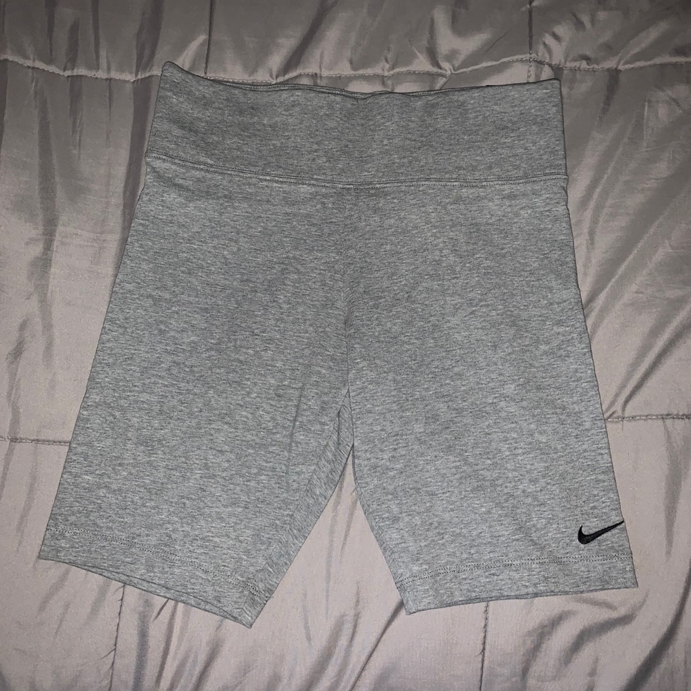 Nike gray biker shorts